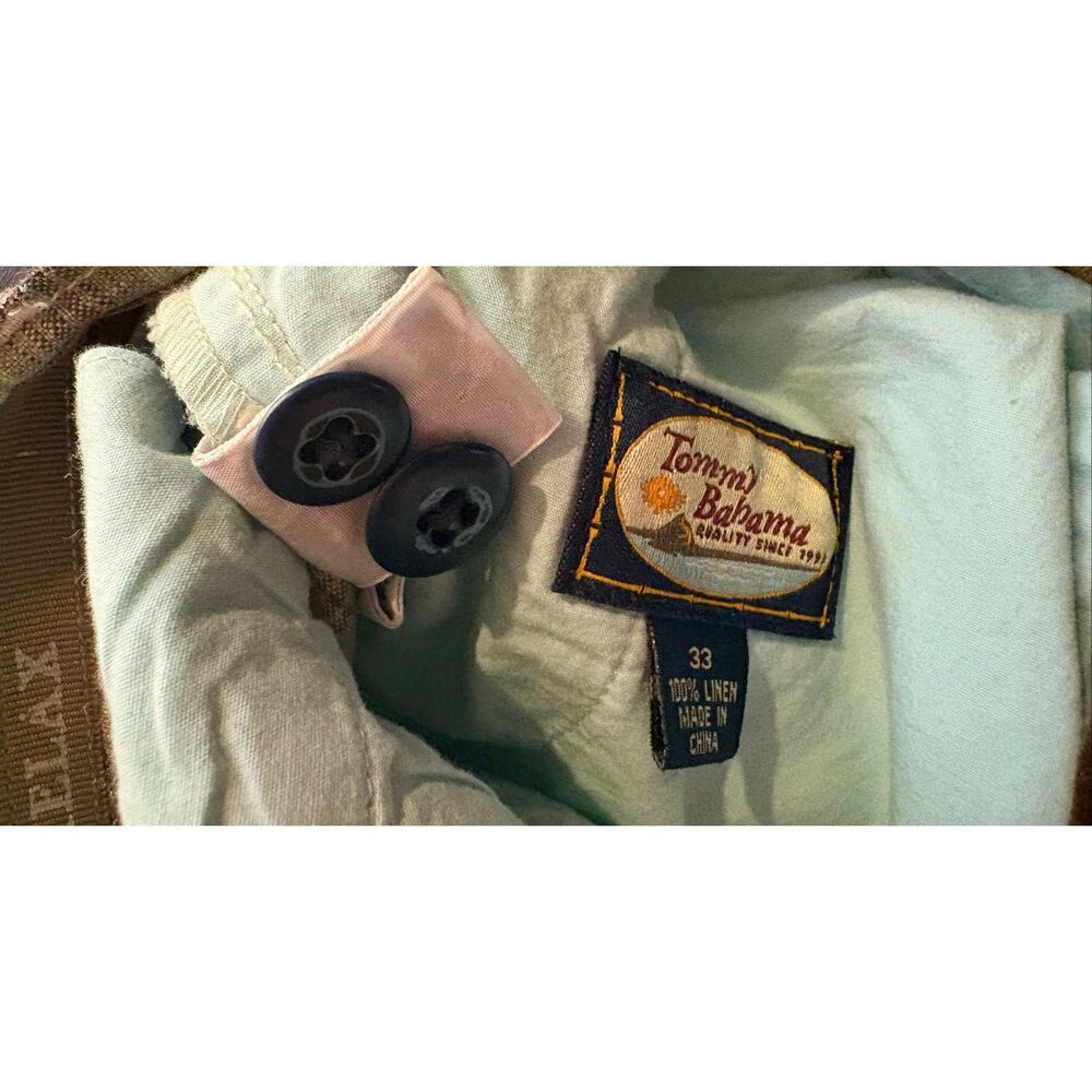 Tommy Bahama plaid Linen shorts size 33 - Picture 6 of 7